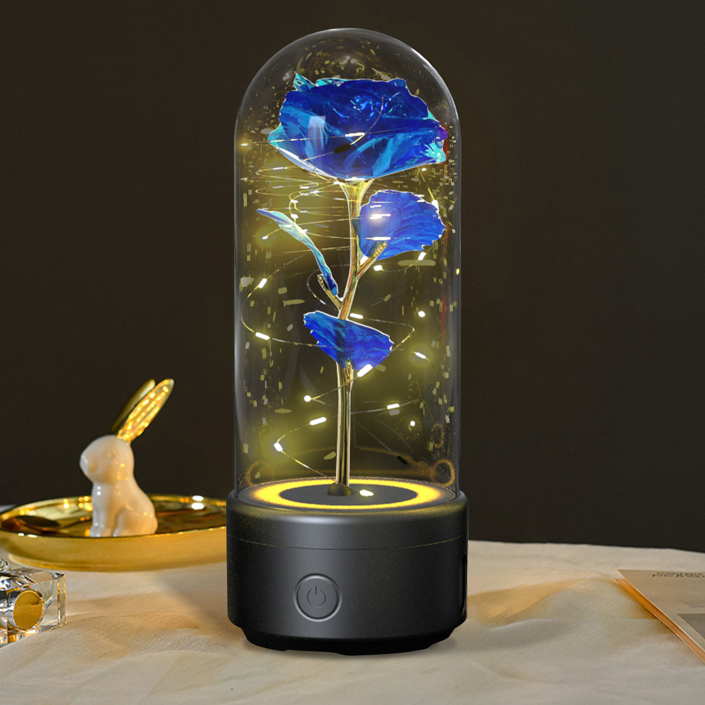 2-in-1 Rose LED Speaker