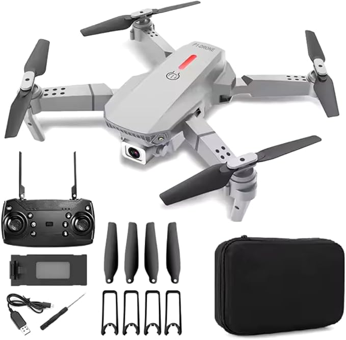 E88 Pro Drone With Dual Camera 4K UHD For Adults FPV Foldable Remote Control Drone 3D Flips Altitude