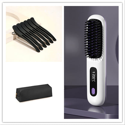 2-in-1 Wireless Hair Straightener