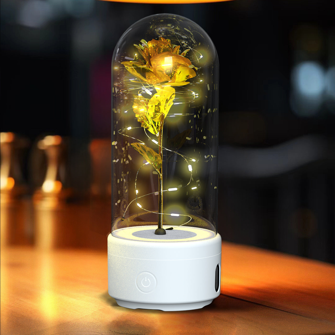 2-in-1 Rose LED Speaker